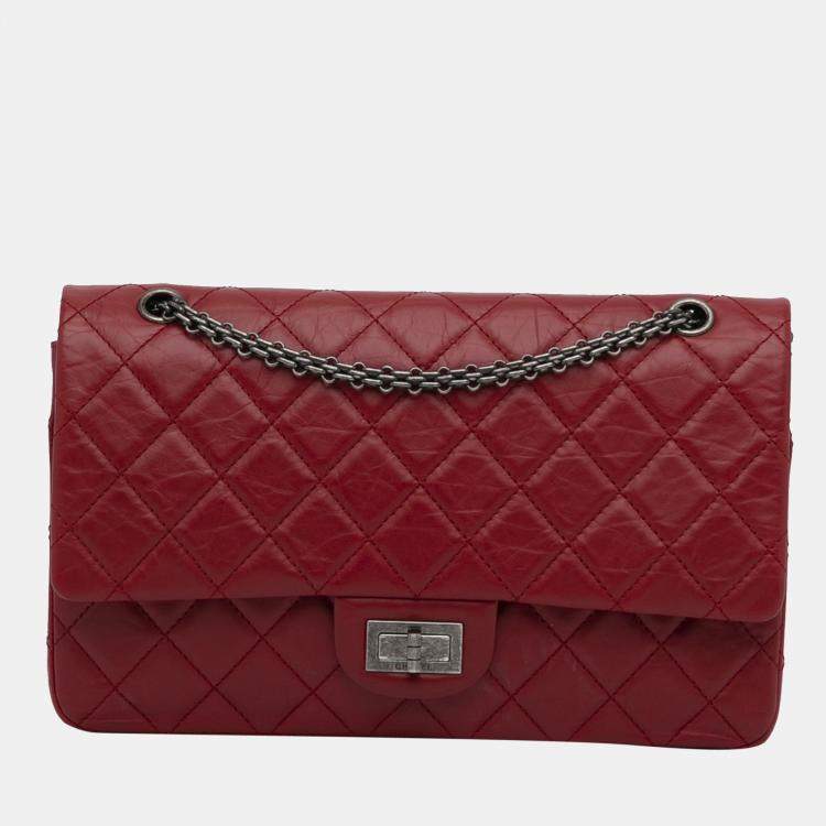 Chanel Red Reissue 2.55 Aged Calfskin Double Flap 227 Chanel | The Luxury  Closet