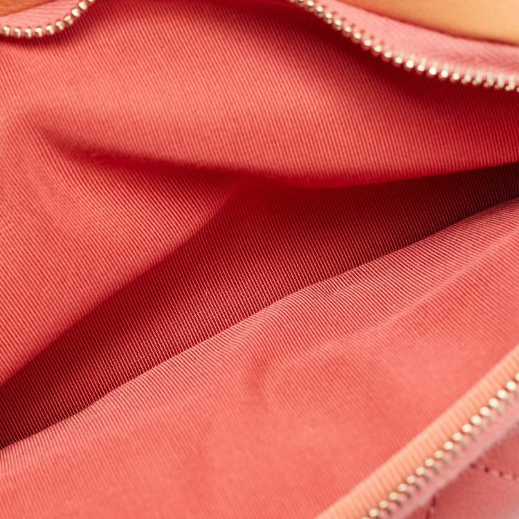 Pre Owned Chanel Multicolor Quilted Leather CC Double Zip Waist Bag