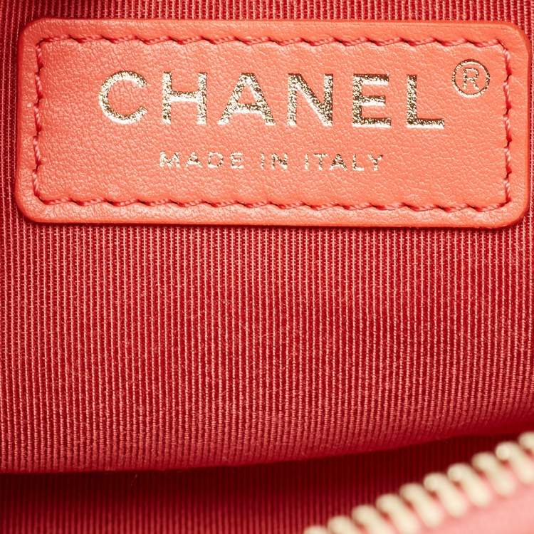 Pre Owned Chanel Multicolor Quilted Leather CC Double Zip Waist Bag