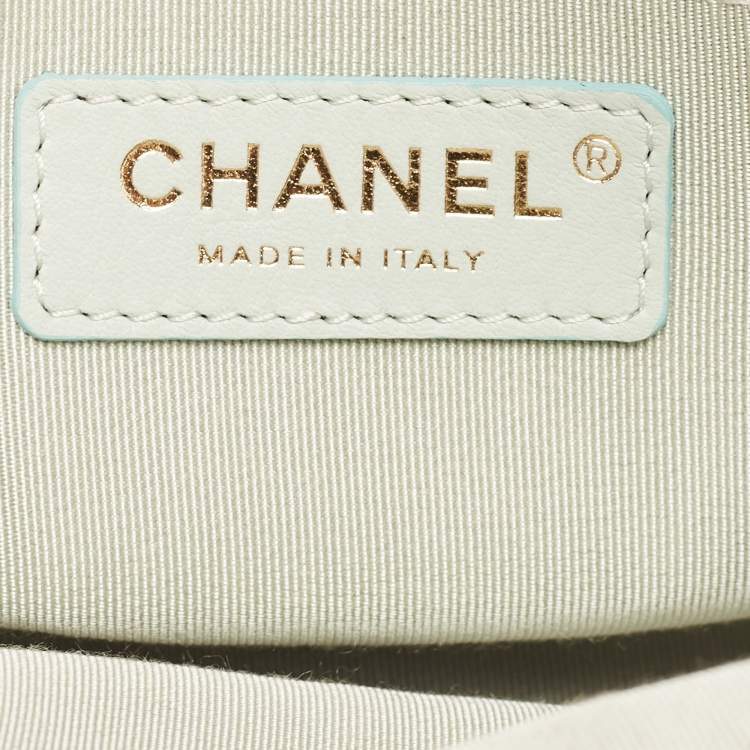 Pre Owned Chanel Mulicolor Quilted Leather CC Double Zip Waist Bag