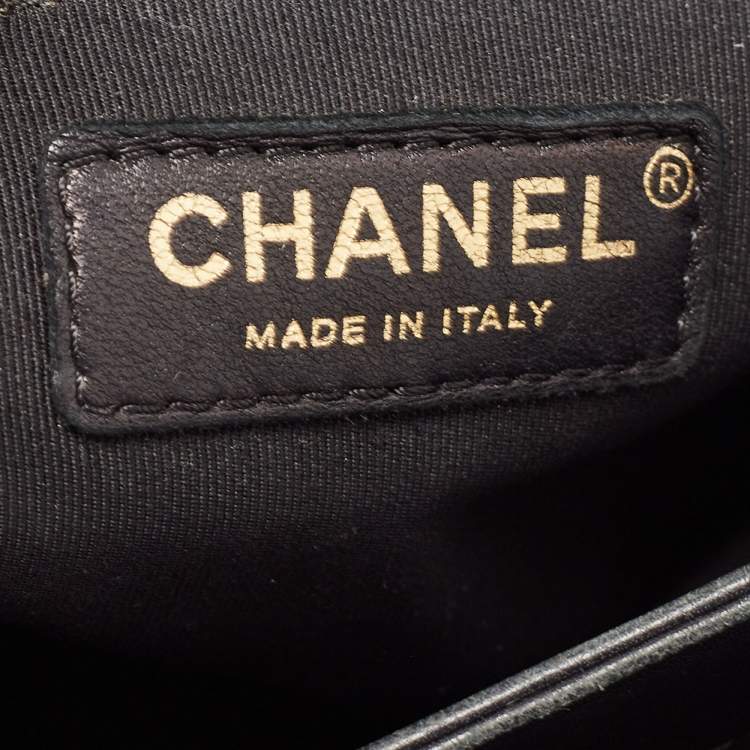 Pre Owned Chanel Black Quilted Leather Flap Top Handle Bag