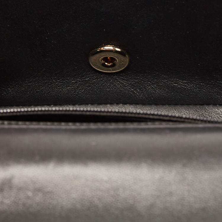 Pre Owned Chanel Black Quilted Leather New Mini Classic Flap Bag
