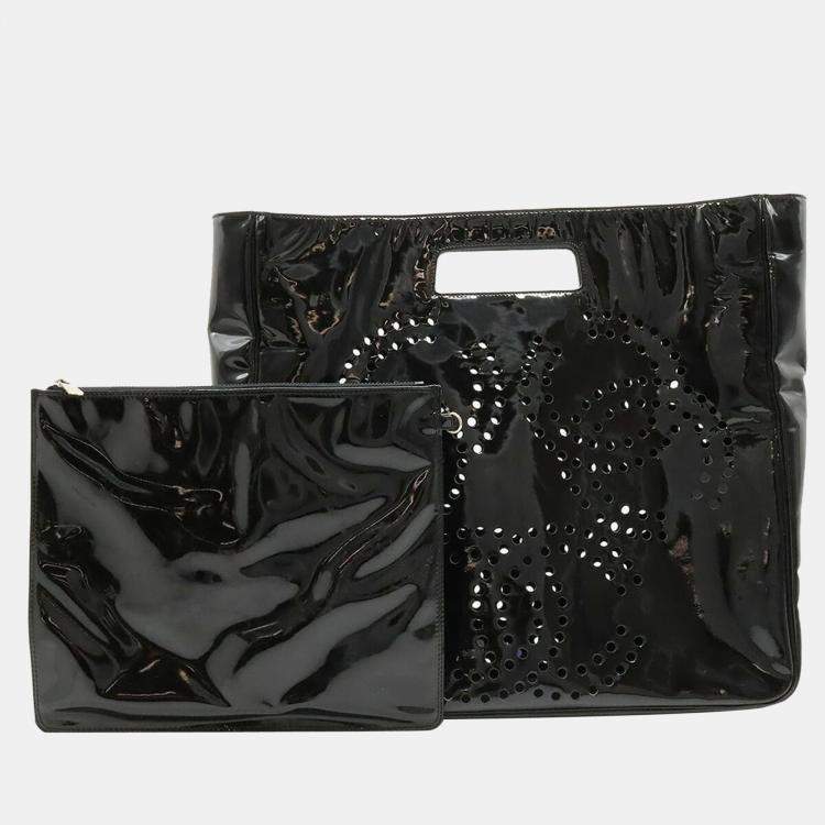 Black patent shop handbags cheap