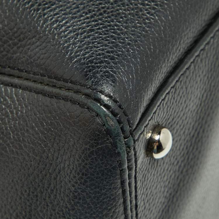 Pre Owned Chanel Black Leather Cerf Shopper Tote