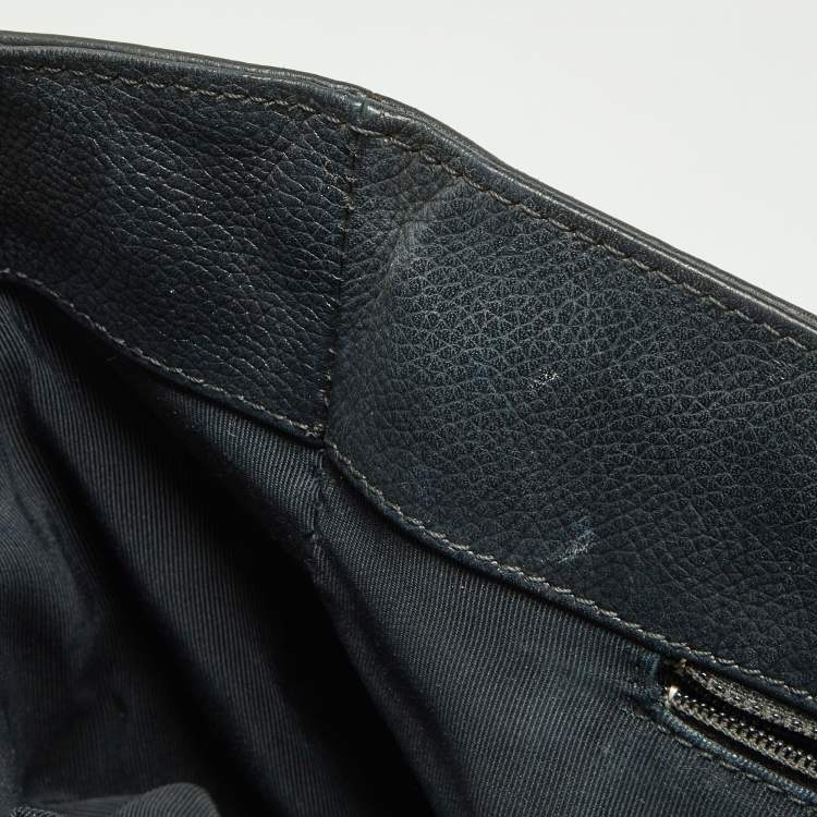 Pre Owned Chanel Black Leather Cerf Shopper Tote
