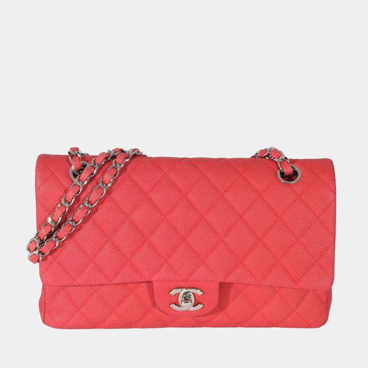 Chanel Red Caviar Medium Classic Double Flap Bag Chanel
