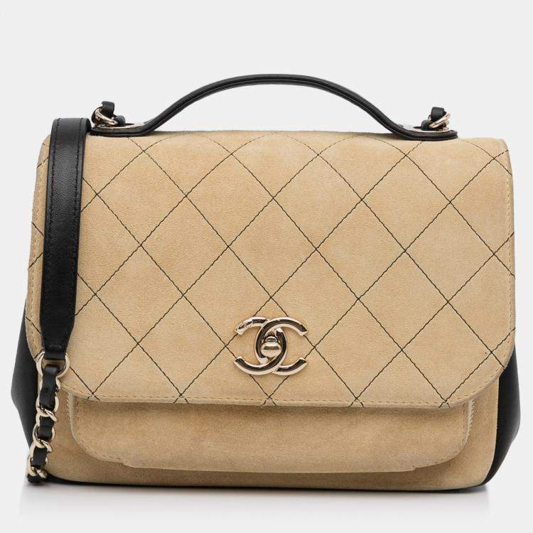 Chanel Business Affinity Suede Flap