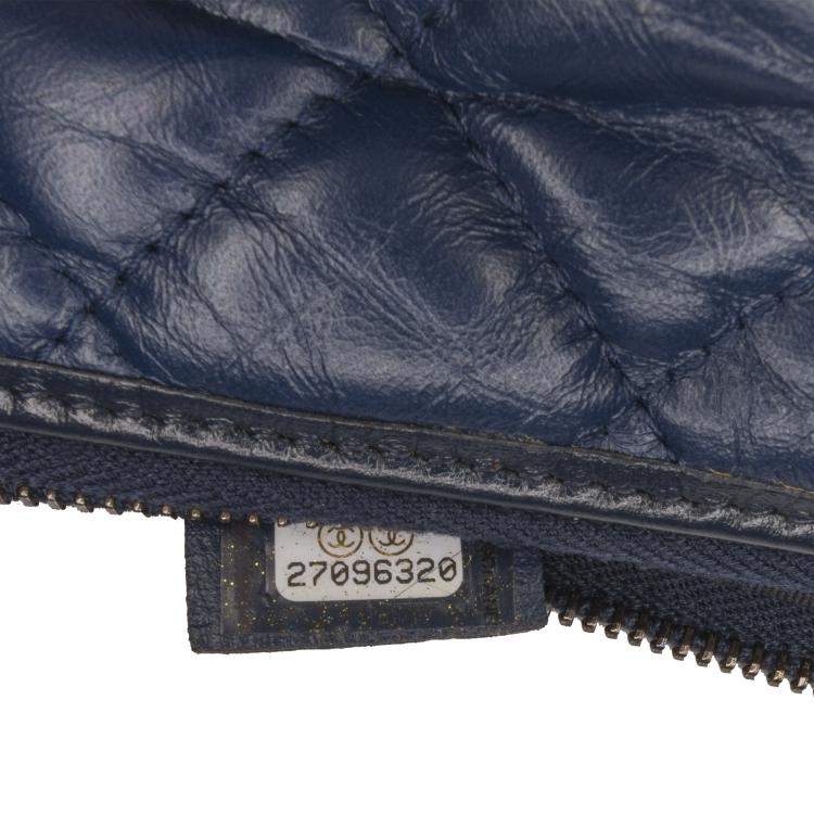 Pre Owned Chanel Blue Gabrielle Clutch Bag