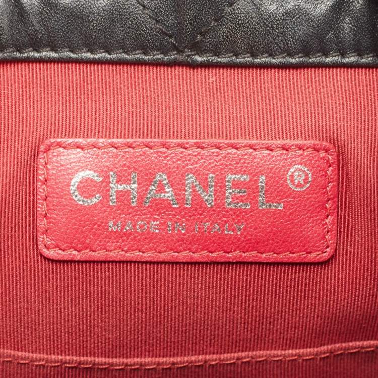 مملوكة مسبقًا Chanel Black Quilted Aged Leather Small Gabrielle Backpack