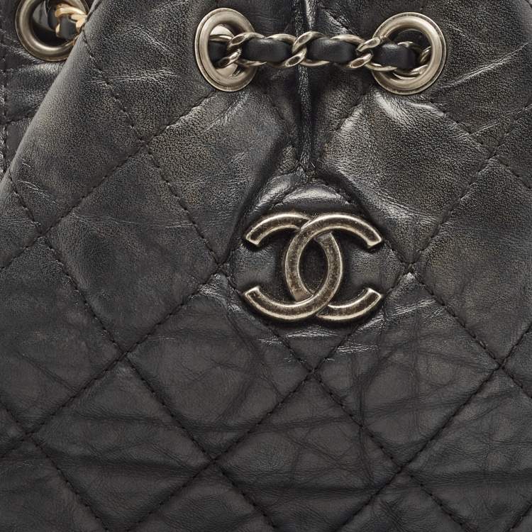 مملوكة مسبقًا Chanel Black Quilted Aged Leather Small Gabrielle Backpack