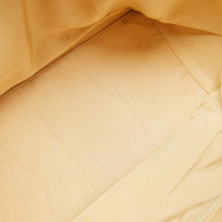 Pre Owned Chanel Beige Leather Cerf Shopper Tote