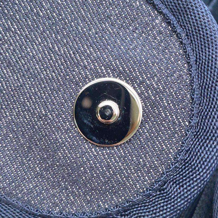Pre Owned Chanel Black Canvas Large Deauville Tote Bag