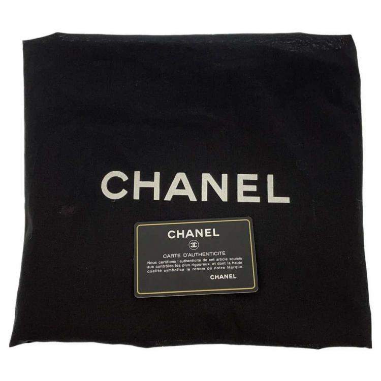 Pre Owned Chanel Black Canvas Large Deauville Tote Bag
