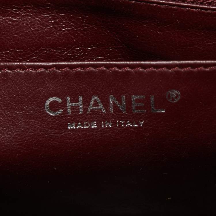 Pre Owned Chanel Red Quilted Leather Jumbo Classic Single Flap Bag