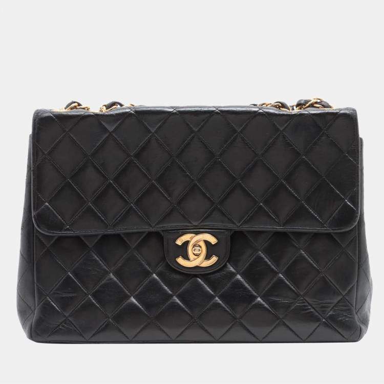 Chanel Big Matelasse Ram leather Single flap Double chain bag
