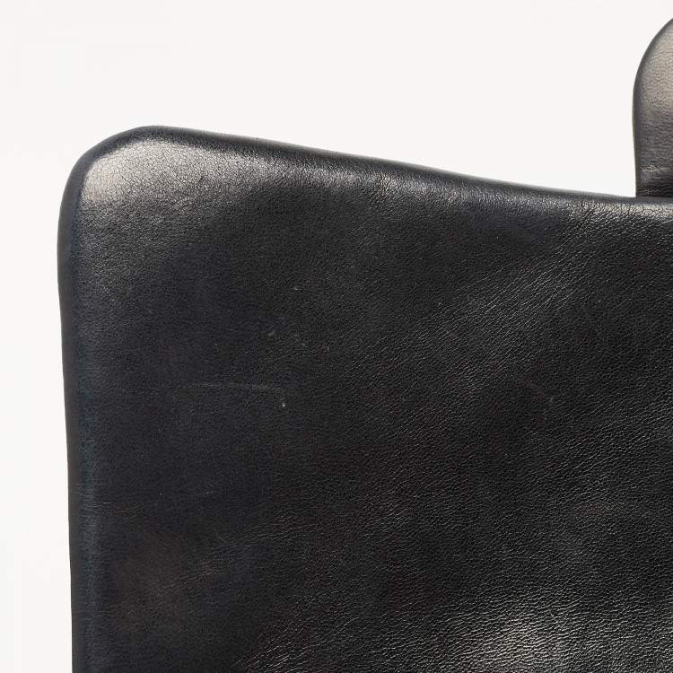 Pre Owned Chanel Black Quilted Leather Jumbo Classic Single Flap Bag