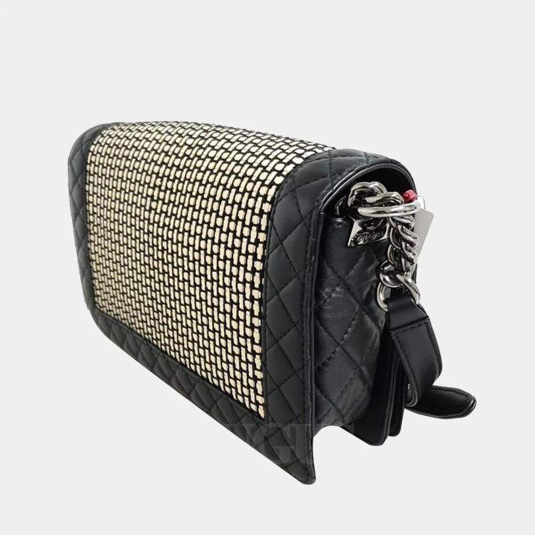 Chanel woven clearance boy bag