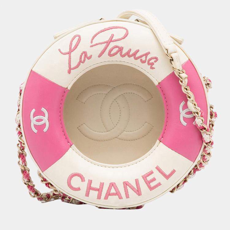 Chanel Pink/White La Pausa Crossbody Bag