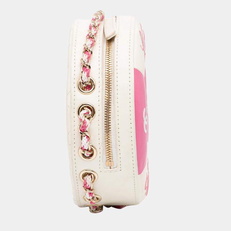Chanel Pink/White La Pausa Crossbody Bag Chanel