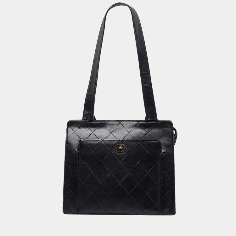 Chanel Black Matelasse Shoulder Bag