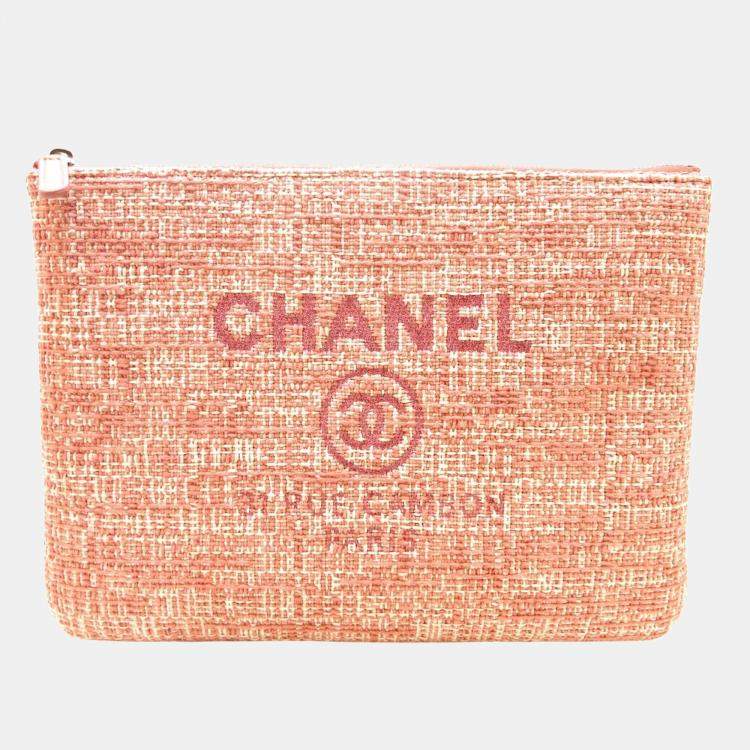 Chanel Pink Canvas Deauville O-Case