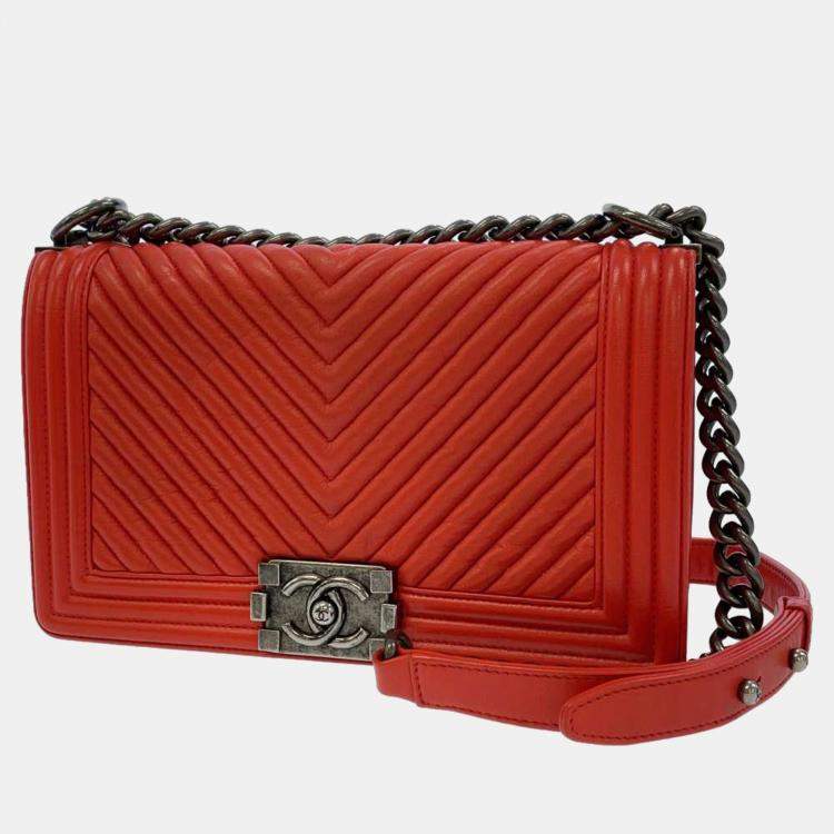 Chanel Chevron Caviar Boy Bag