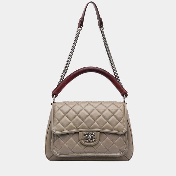 Chanel Beige Calfskin Prestige Flap