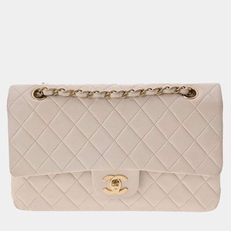 Chanel White Leather Classic Double Flap Shoulder Bag Chanel | The Luxury  Closet