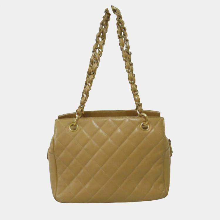 Chanel Beige Petite Timeless Shopper Tote Bag