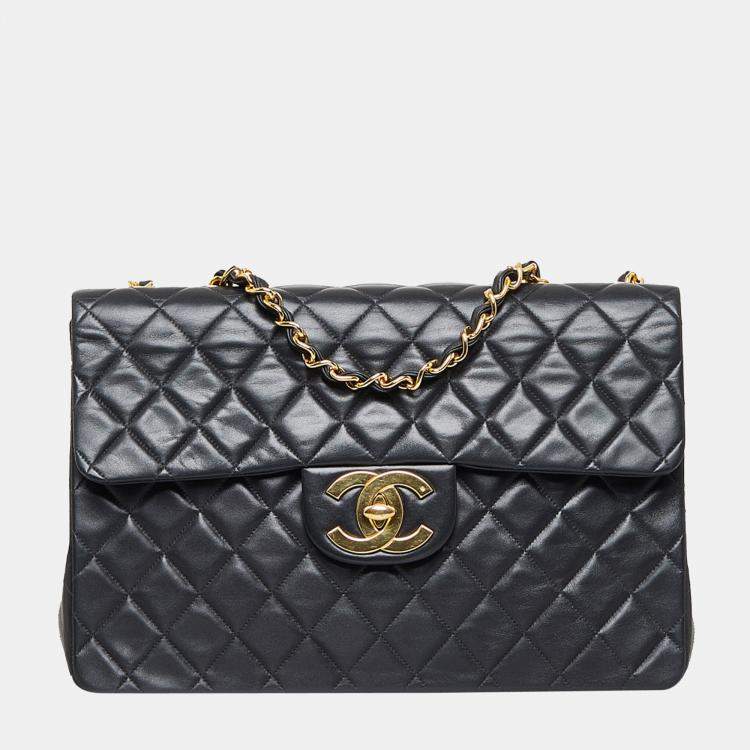 Chanel Vintage - Classic Maxi Lambskin Leather Double Flap Bag