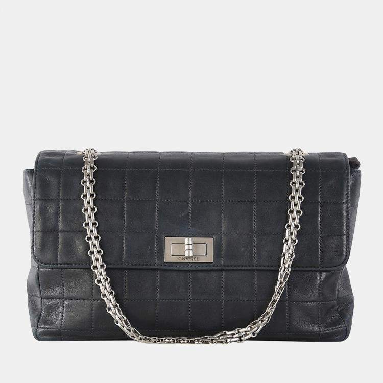 Chanel Dark Navy Lambskin Medium Reissue Shoulder Bag