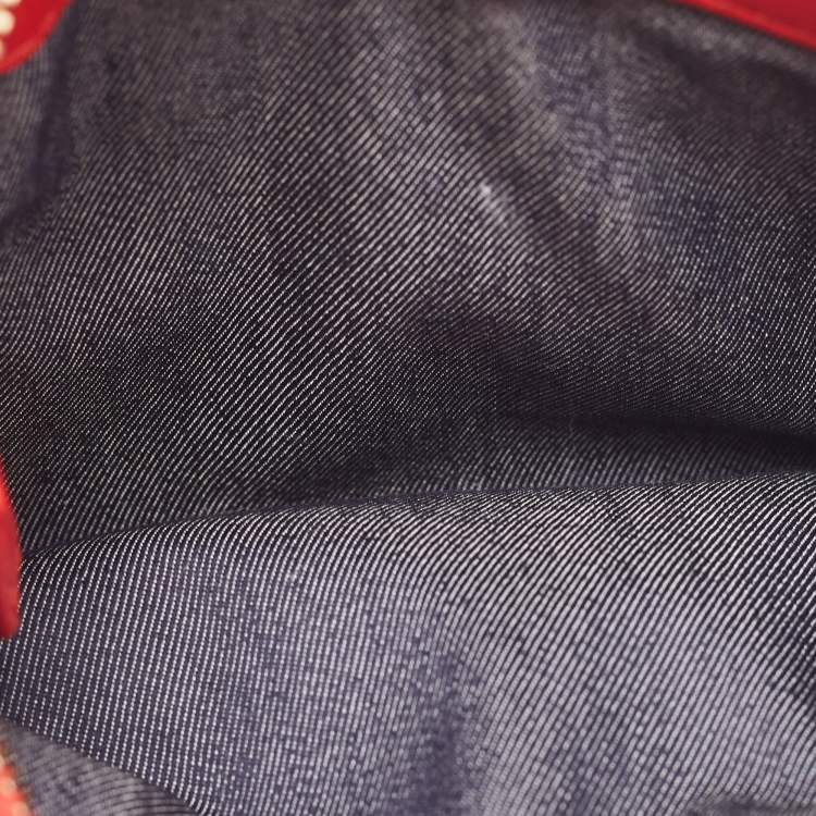 Pre Owned Chanel Red Leather CC Mania Waist Bag