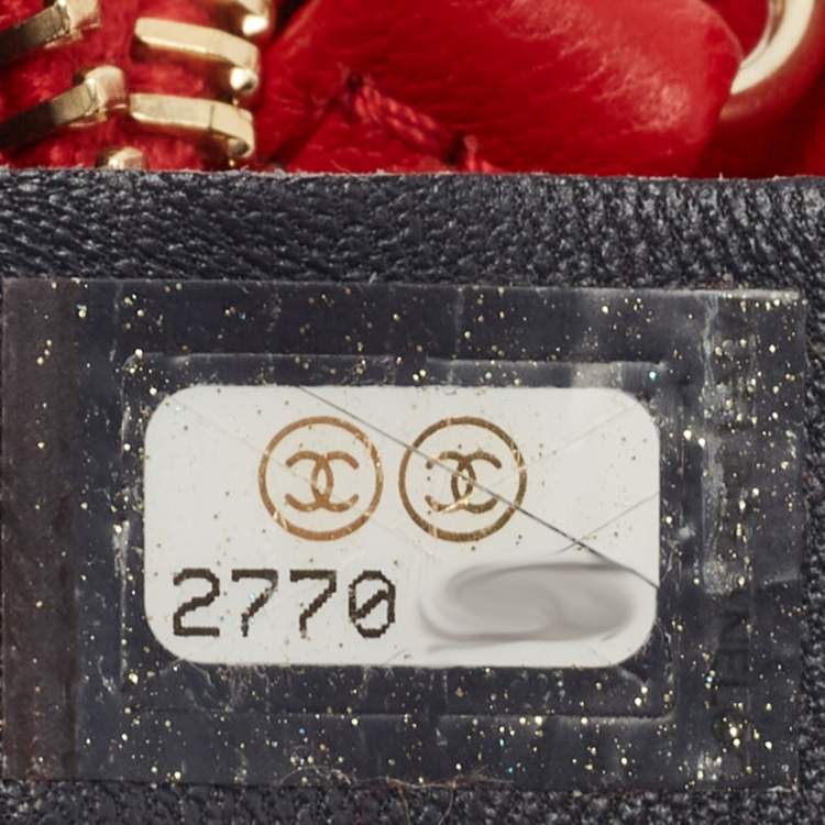 Pre Owned Chanel Red Leather CC Mania Waist Bag