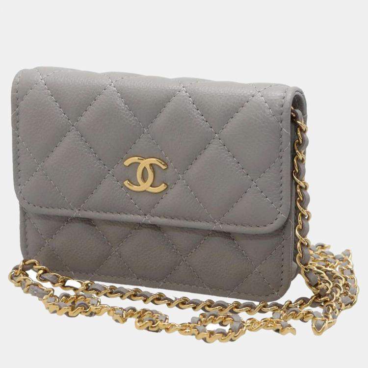 Chanel small wallet hot sale on chain