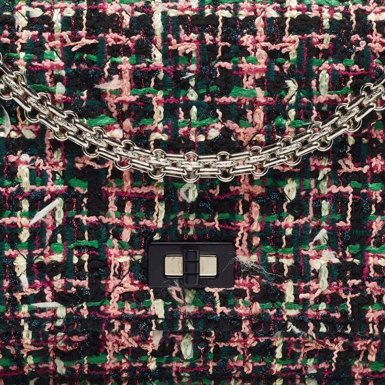 Pre Owned Chanel Multicolor Quilted Tweed Reissue WOC Bag