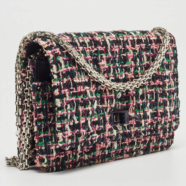 Pre Owned Chanel Multicolor Quilted Tweed Reissue WOC Bag