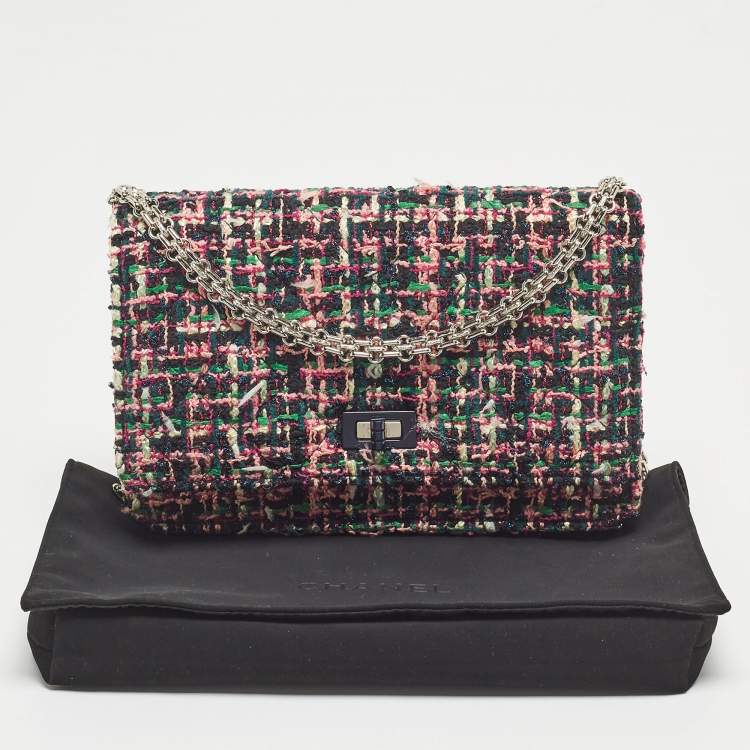 Pre Owned Chanel Multicolor Quilted Tweed Reissue WOC Bag