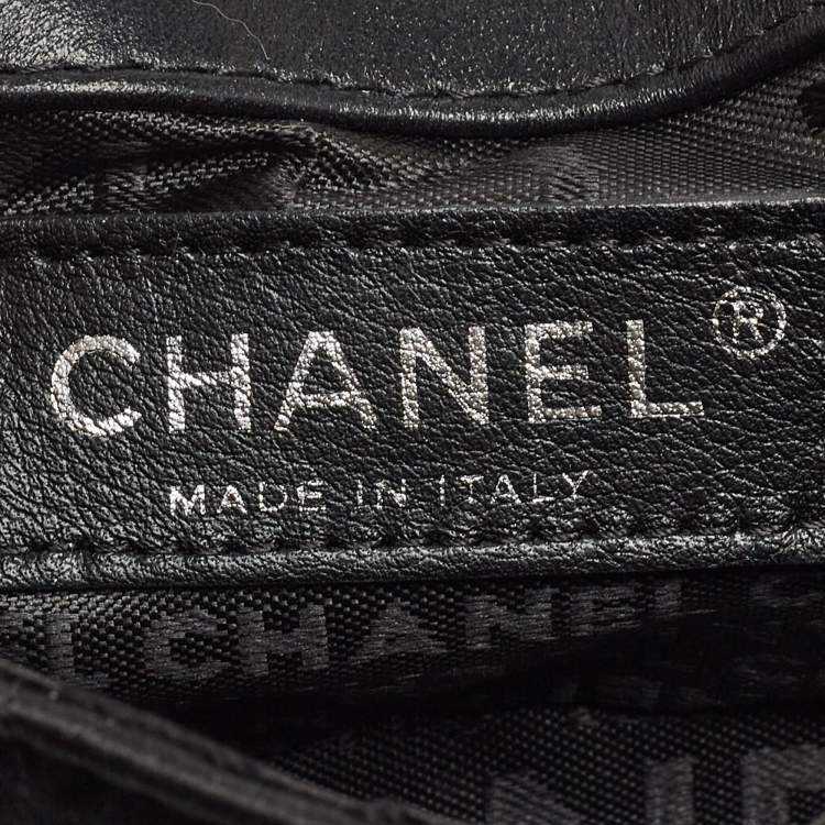 مملوكة مسبقًا Chanel Black Choco Quilted Satin Extra Mini Lipstick Charm Bag