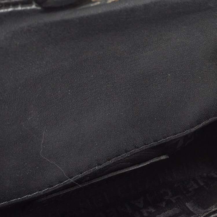مملوكة مسبقًا Chanel Black Choco Quilted Satin Extra Mini Lipstick Charm Bag