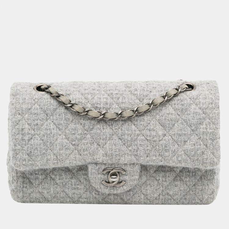 double flap chanel handbag white