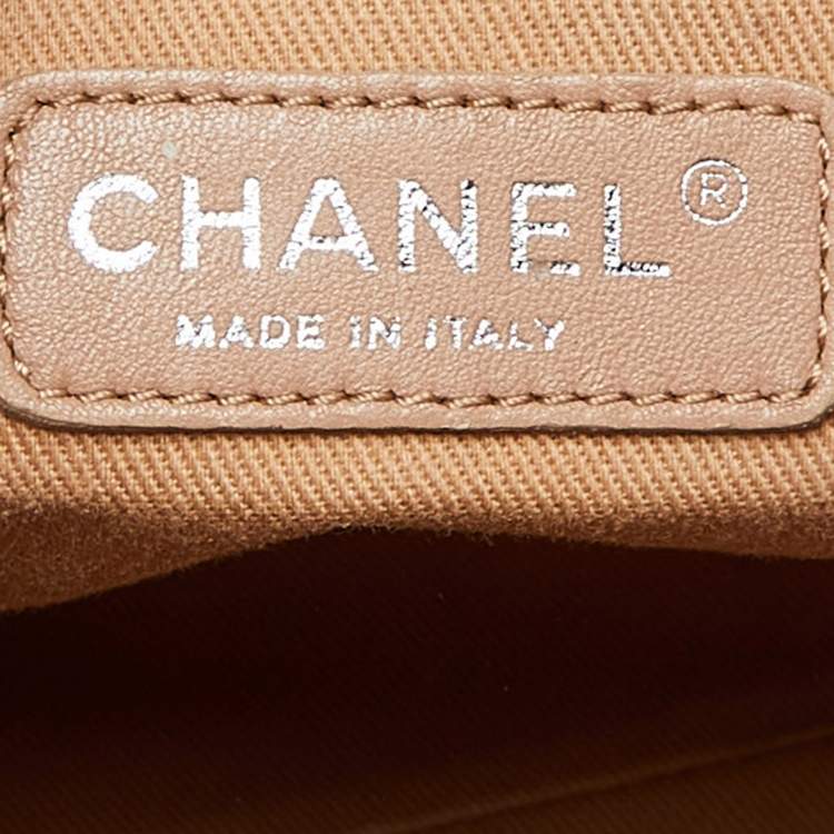 Pre Owned Chanel Beige Canvas and Leather Large Deauville Shopper Tote