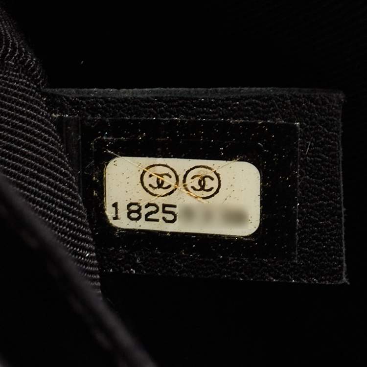 Pre Owned Chanel Black Quilted Leather Large Boy Flap Bag