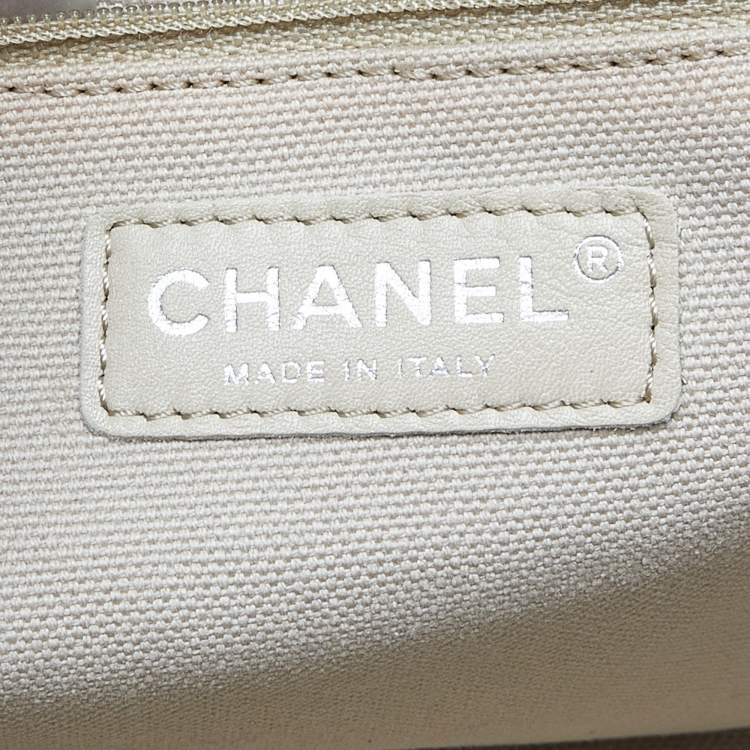 Pre Owned Chanel Multicolor Colorama Canvas Shopper Tote