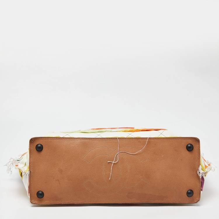 Pre Owned Chanel Multicolor Colorama Canvas Shopper Tote