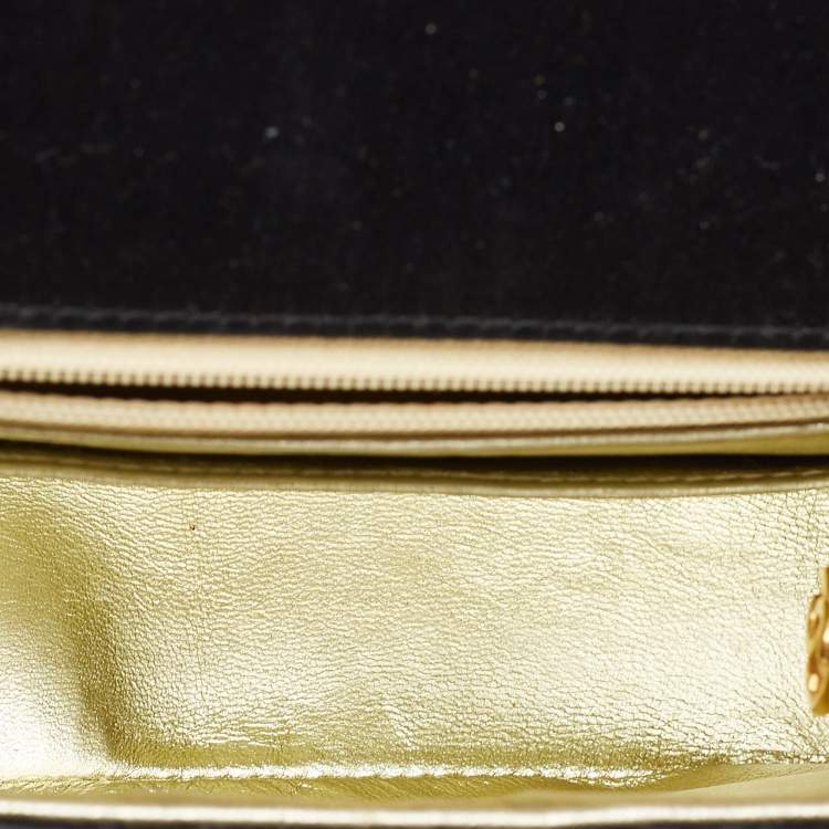 Pre Owned Chanel Black Quilted Satin Mini Classic Flap Bag 