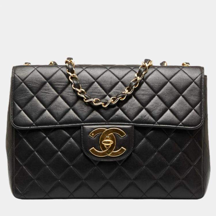 Chanel Black Jumbo Classic Single Flap Bag Chanel