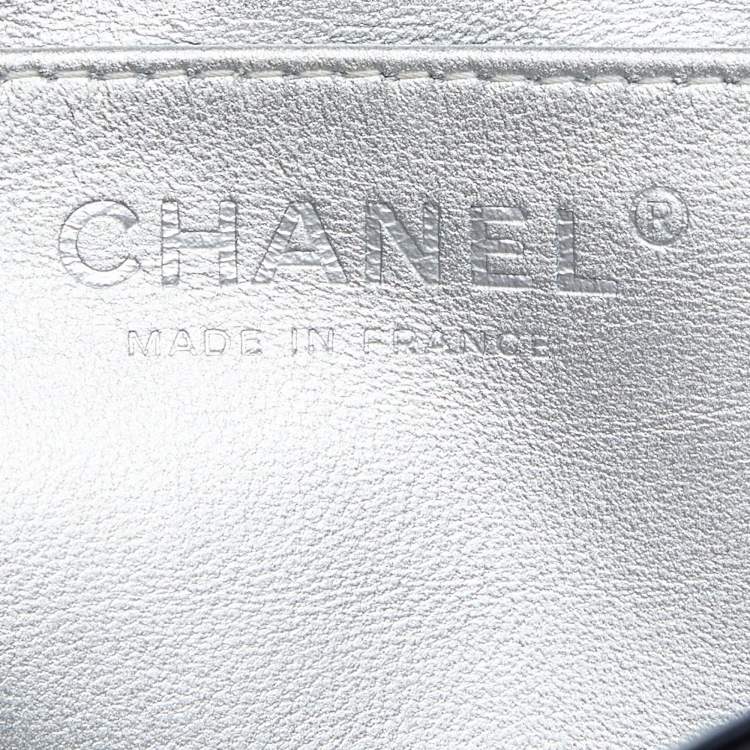 Pre Owned Chanel Dark Blue Quilted Patent Leather Jumbo Classic Single Flap Bag