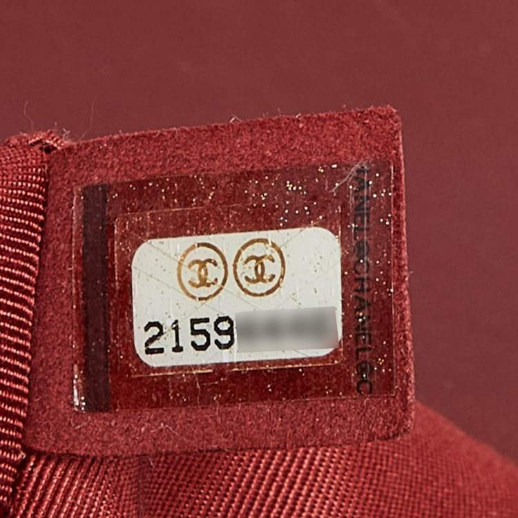 Pre Owned Chanel Red Quilted Leather New Medium Boy Shoulder Bag