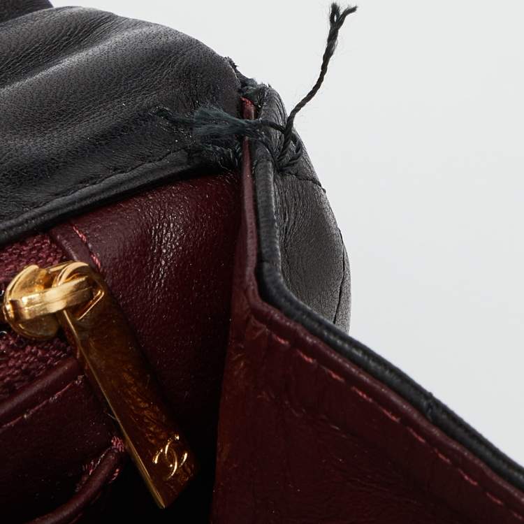 Pre Owned Chanel Black Quilted Leather Jumbo Classic Single Flap Bag