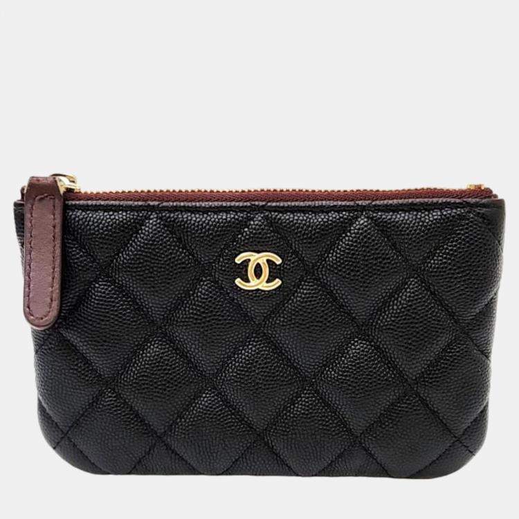 Chanel Black Caviar mini pouch Chanel The Luxury Closet